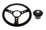 Steering Wheel 14" Vinyl With Black Centre Black Boss - RP1512 - Mountney