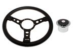 Vinyl 14 Inch Steering Wheel with Black Centre - Polished Boss - RP1525A - Mountney