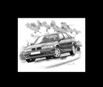 Rover 800 FastBack Personalised Portrait in Colour - RP1545COL
