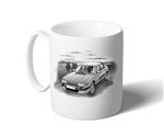 Rover SD1 Vitesse Mk2 Mug - Black and White with Reg - RP1546BWMUG