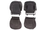 Front Seat Cover Re-Trim Kit (4) Black Leather - RP1748BLACK