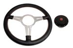 Moto-Lita Steering Wheel and Boss Kit - 14 Inch Leather - Flat With Slots - RP1762
