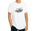 MG ZS Mk1 with Large Spoiler - T Shirt in Black and White - RP2218TSTYLE