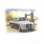 Rover P5 3.5 Saloon (London Setting) Personalised Portrait in Colour - RP2251COL