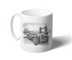 MG TA Roadster ’36-’39 Mug B/W Inc Reg - RP3142BWMUG