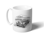 MG TF Roadster ’53-’55 Mug B/W Inc Reg - RP3145BWMUG