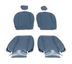 Seat Cover Kit Leather Shadow Blue TR6 - RR1049SBLUELEAT