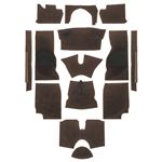 Tufted Carpet Set - RHD and LHD - Brown - Triumph TR4A TR5 TR6 - RR1143BROWN