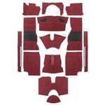 Tufted Carpet Set - RHD and LHD - Red - Triumph TR4A TR5 TR6 - RR1143RED