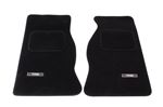 Footwell Overmat Set - Velour - Pair - TR6 Logo - RHD and LHD - RR1165BLACK