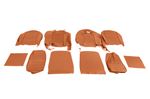 Triumph TR6 Leather Faced Seat Cover Kit for 2 seats and Head Rests - New Tan - RR1216NTANLEATH