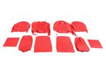 Triumph TR6 Vinyl Seat Cover Kit for 2 Seats and Head Rests - Red - RR1216RED