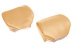 Triumph Leather Head Rest Covers - Biscuit - Pair - RR1545BLCOVER