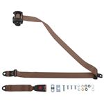 Rear Seat Belt Kit - 3 Point Inertia Type - Each - Beige - RS1394INRKBGE - Securon