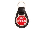 Key Ring/Fob - Stag - Red Leather - RS1412RED