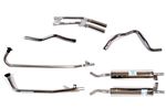 Stainless Steel Exhaust System - Type 35 Auto - Manual and A Type Overdrive - Large Bore Tail Pipes - RS1490