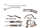 Stainless Steel Sports Exhaust System Triumph V8 - Manual with J Type Overdrive - Small Bore Tail Pipes - RS1606