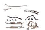 Stainless Steel Sports Exhaust System Triumph V8 - Manual with J Type Overdrive - Large Bore Tail Pipes - RS1607