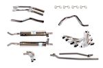 Stainless Steel Sports Exhaust System Rover V8 - Manual with J Type Overdrive - Large Bore Tail Pipes - RS1613