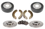 Front and Rear Brake Kit - Standard Discs/Pads/Brake Drums/Shoes - RS1791