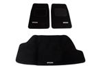 Triumph Stag Front Footwell Overmats - Pair - and Boot Floor Mat Set - Black - RHD and LHD - RS2031