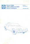 Parts Catalogue - Rover 2300, 2600, 3500 and V8-S - 1976-1980 - RTC9850CAGR - OTP