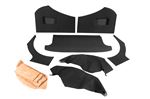 Triumph TR3 Interior Trim Kit - Black with Black Piping - RW3167BLACK