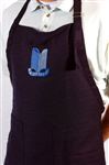Blue Workshop Apron with Embroidered Triumph Logo - RX1579TRI
