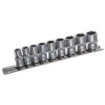 AF Socket Set 1/4" D - 9 Piece - RX2287 - Laser