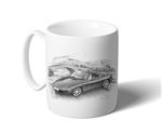 Mazda MX5 Mk1 Mug B/W Inc Reg - RY1098BWMUG