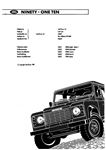 Service Manual - 90, 110 and Defender 90, 110 - 1983-1993 - SLR621ENWMGR - OTP