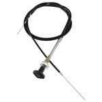 Choke Cable Assembly - Written Type Knob - Stiff Wire Cables - UKC2121