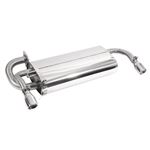 Rear Assembly Exhaust System - Oval Tailpipes - Stainless Steel (Standard) to VIN YD522572 - WCE103450SS