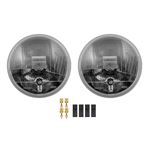 Headlamp 7" H4 Quadoptic LHD Inc Pilot (pair) - WPS4699W - Wipac