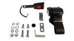 Front Seat Belt Kit - Inertia Reel - 15cm Stalk with Wiring - Each - Black - XKC252815WBLACK - Securon