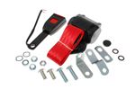 Front Seat Belt Kit - Inertia Reel - 15cm Stalk with Wiring - Each - Red - XKC252815WRED - Securon
