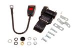 Front Seat Belt Kit - Inertia Reel - 45cm Stalk - Each - LH or RH - Black - XKC252845BLACK - Securon
