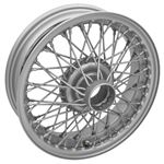 Wire Wheel Centre Lock Tubeless 4.5J x 15" Silver Painted 60 Spoke - XW452S - MWS