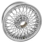 Wire Wheel Centre Lock Tubeless 5.5J x 15" Chrome 72 Spoke - XW457C - MWS