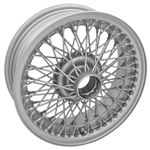 Wire Wheel Centre Lock Tubeless 5.5J x 15" Silver Painted 72 Spoke - XW457S - MWS