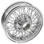 Wire Wheel Centre Lock Tubeless 4J x 13" Chrome 60 Spoke - XW458C2 - MWS