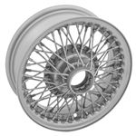 Wire Wheel Centre Lock Tube Type 4.5J x 13" Silver Painted - XW466S - MWS