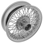 Wire Wheel Centre Lock Tubeless 4.5J x 14" Silver Painted 60 Spoke - XW515P - MWS