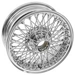 Wire Wheel Centre Lock Tubeless 5.5J x 14" Chrome 72 Spoke - XW5714C - MWS