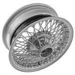 Wire Wheel Centre Lock Tubeless 5.5J x 14" Silver Painted 72 Spoke - XW5714S - MWS