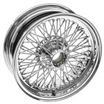 Wire Wheel Centre Lock Tubeless 5.5J x 15" Chrome 70 Spoke Centrelace - XW5720C - MWS