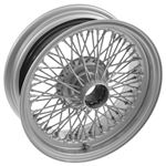 Wire Wheel Centre Lock Tubeless 5.5J x 15" Silver Painted 70 Spoke Centrelace - XW5720S - MWS