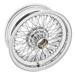 Wire Wheel Centre Lock Tubeless 6J x 15" Chrome 70 Spoke - XW5726C2 - MWS
