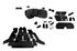 TR7 Complete Interior Trim Kit - Black Leather/Tufted - Convertible with Small type Headrests - RB7543