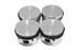 Piston Set (4) - Push Fit (3 Ring) Type - High Compression - Oversize +040 - 12H5163H040 - OEM Nural